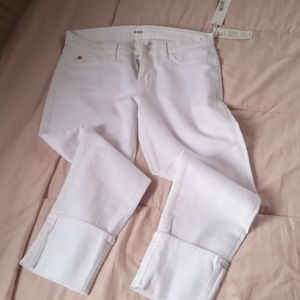 Hudson white cotton jeans